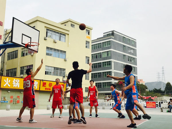同奧科技籃球友誼賽活動進行中