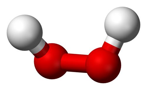 過氧化氫（H2O2）分子結(jié)構(gòu)圖